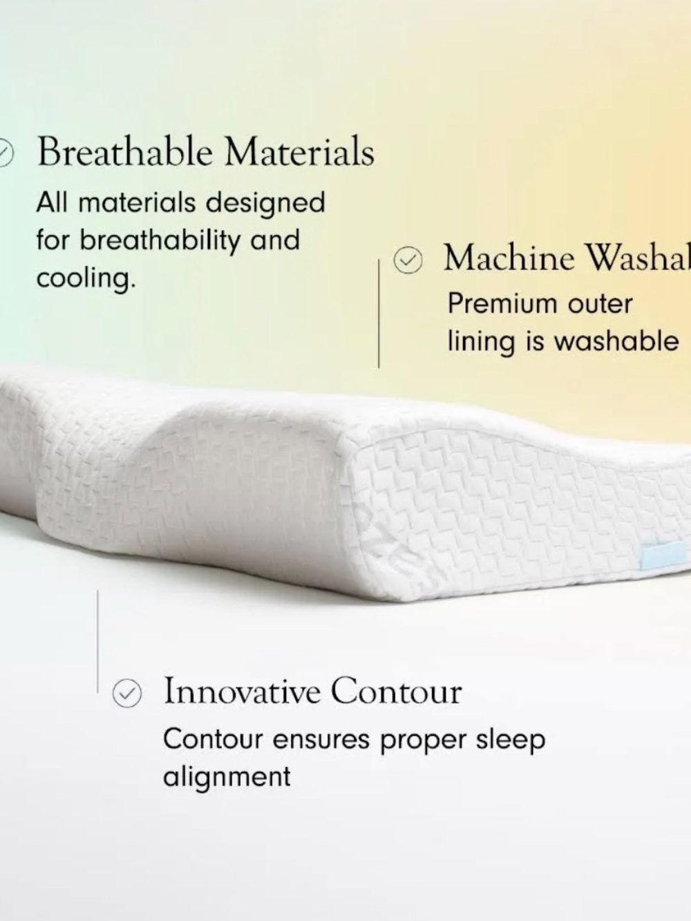 Dosaze Contoured Orthopedic Pillow New In Box Standard Size